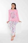 TARP Pembe Unicorn İnterlok Kız Çocuk Pijama Takımı 3-11 Yaş 2737-2738-P