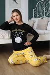 MLALE Desenli İnterlok Bayan Pijama Takımı 3248-KD