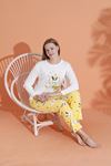 MLALE Desenli İnterlok Bayan Pijama Takımı 3238-KD